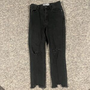Abercrombie & Fitch Black Straight High Rise Jeans 25/0S